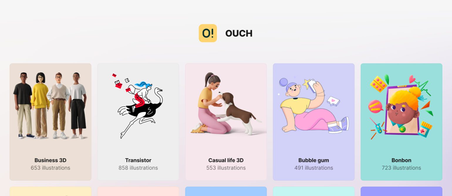 Ouch! 3.0: Illustrations et animations gratuites pour vos projets